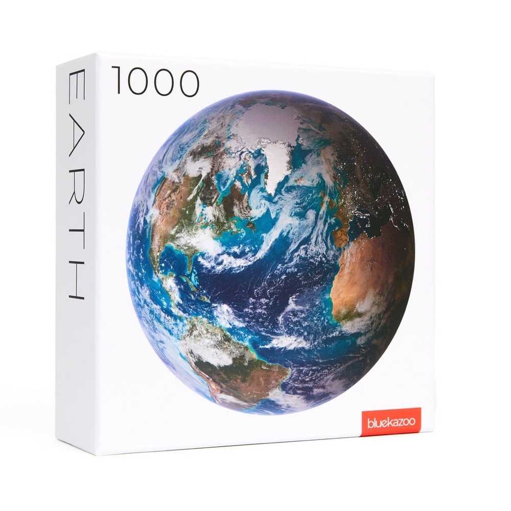 Bluekazoo 1,000-Piece Circle Earth Jigsaw Puzzle NWT